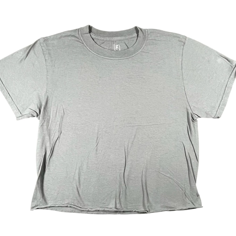 George Men's Gray Basic Crewneck T-Shirt Size Small Short Sleeve 100%‎ Cotton
